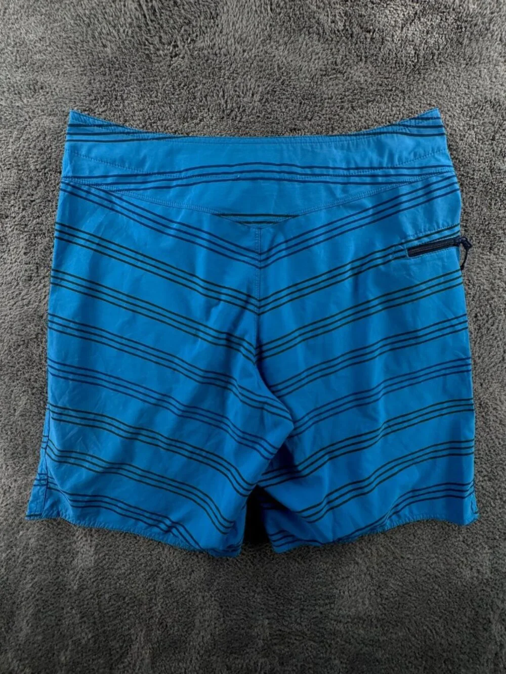 Patagonia Swim Trunk Men Board Shorts Adult Swimming Size 30 Blue Striped String